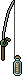 Fishing Pole - Caught Message in a Bottle