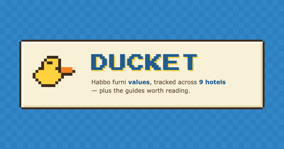 Habbo Furniture Catalog - Browse All Items | Ducket